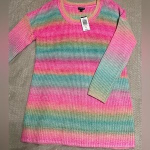 Torrid Rainbow Knit Sweater NEW